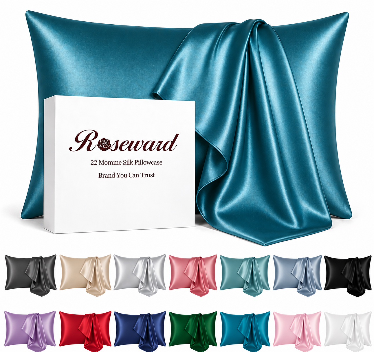 Premium Mulberry Silk Pillowcase - 22 Momme, 6A, Made in USA