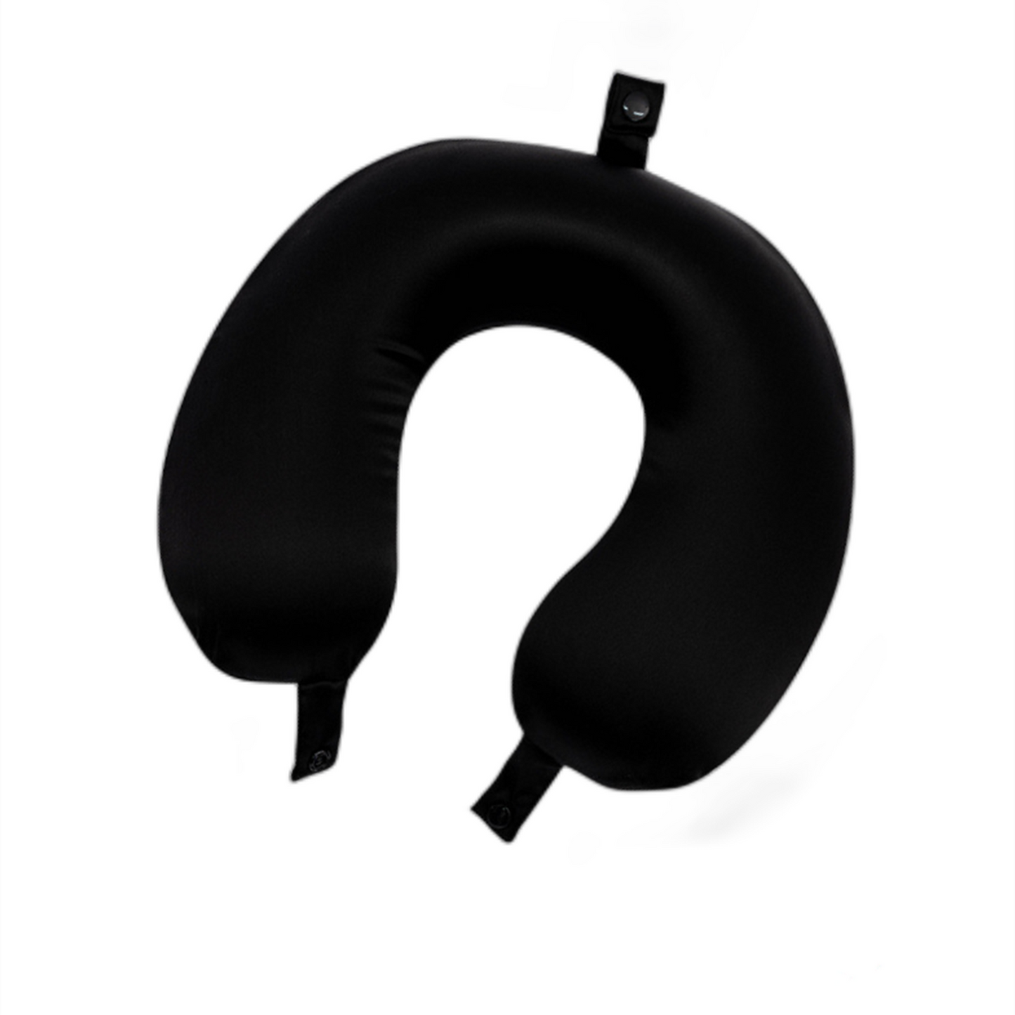 Silk Travel Neck Pillow - 22 Momme Mulberry Silk, Memory Foam, Soft