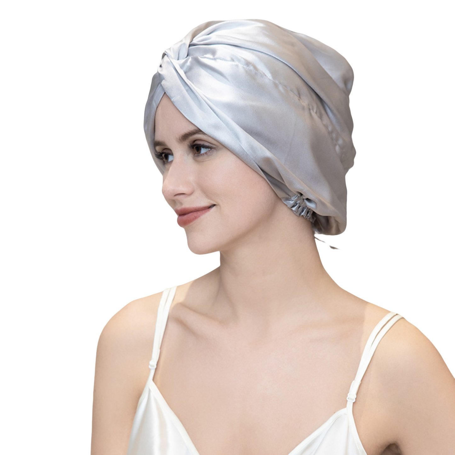 100% Mulberry Silk Reversible Sleep Bonnet – 22 Momme, Double-Sided Silk Hair Wrap & Night Cap for Women