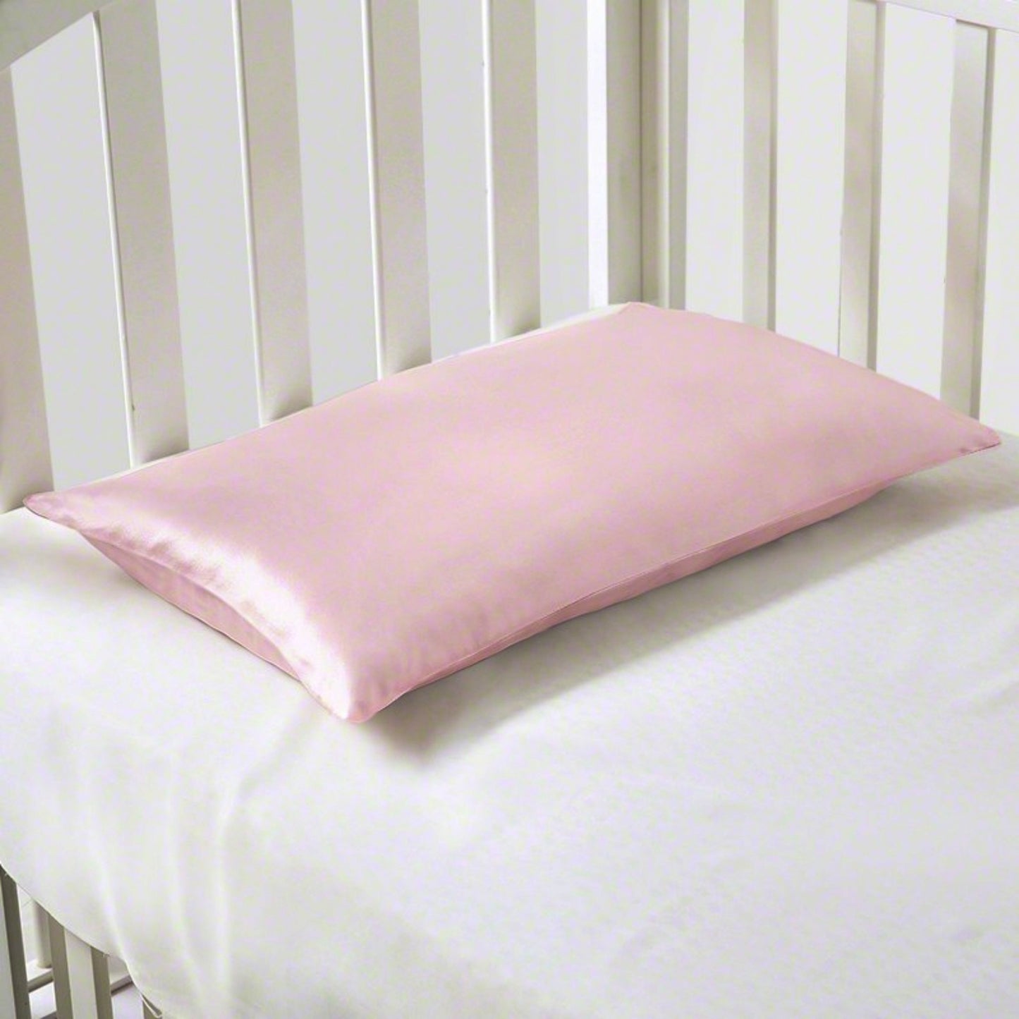 Organic Silk Baby Pillowcase - 10"x13", Soft, Hypoallergenic, Zipper