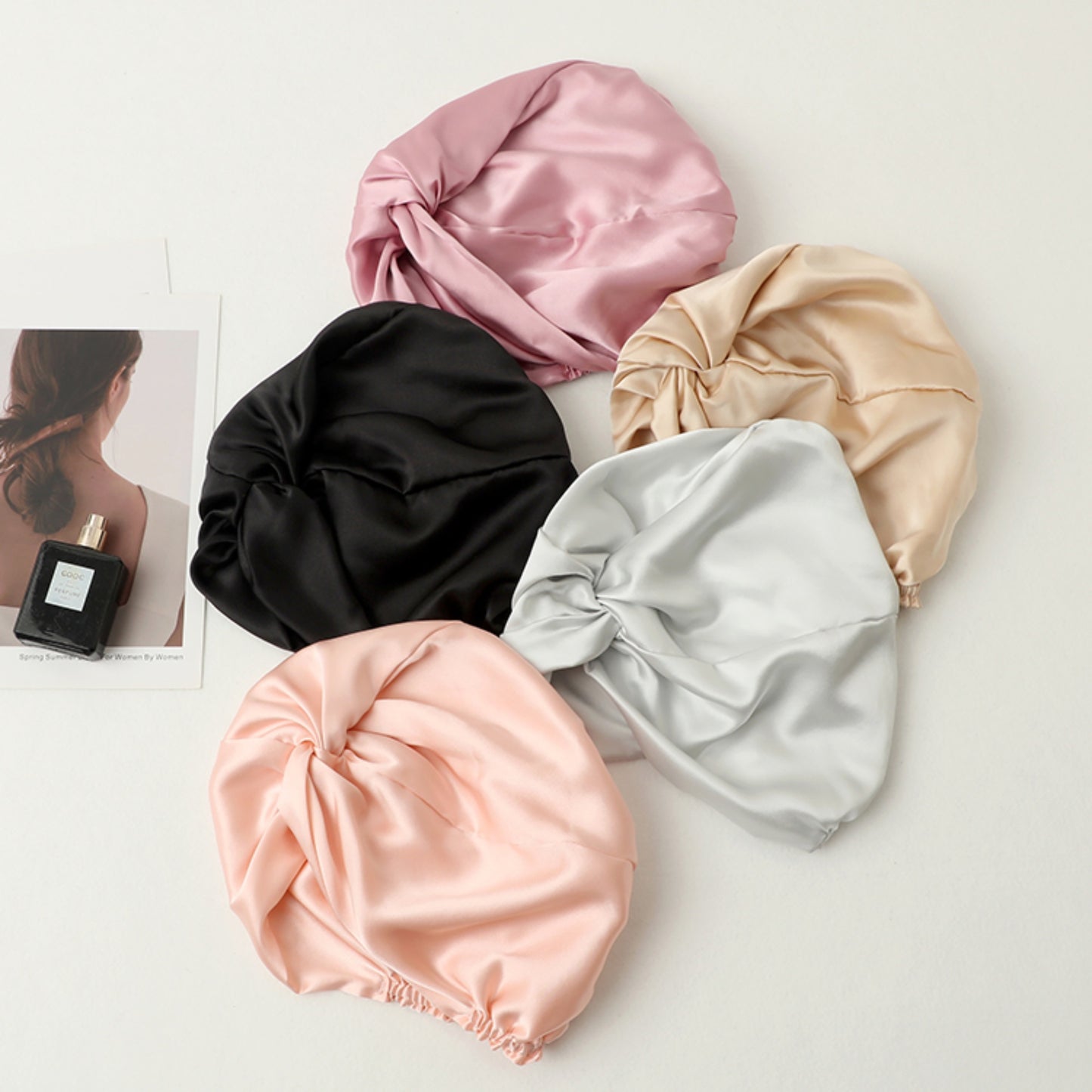 100% Mulberry Silk Reversible Sleep Bonnet – 22 Momme, Double-Sided Silk Hair Wrap & Night Cap for Women