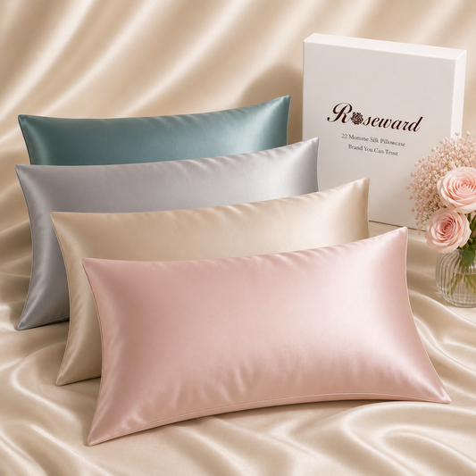 Organic Mulberry Silk Pillowcase - 22 Momme, 6A, Made in USA