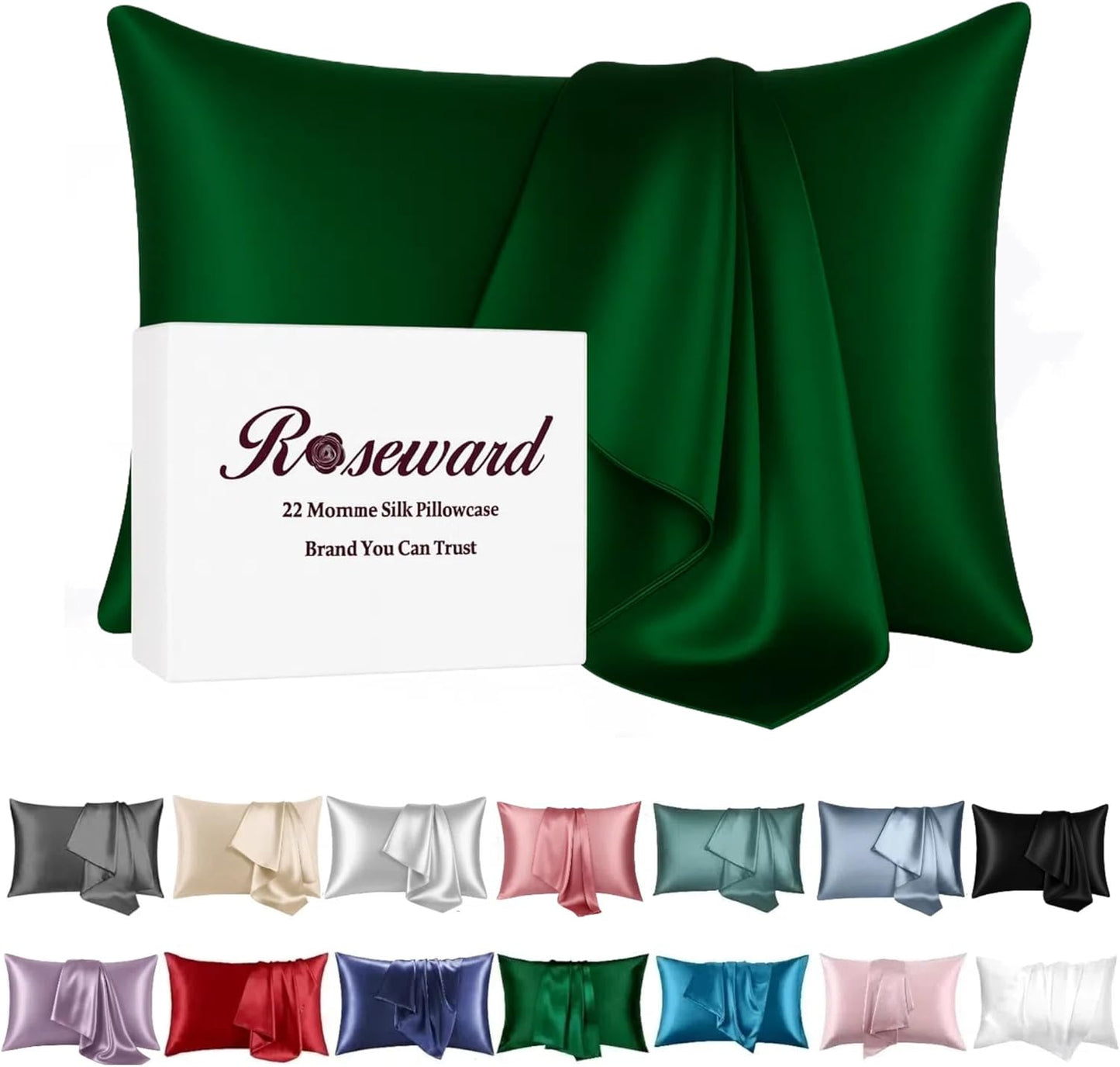 Premium Mulberry Silk Pillowcase - 22 Momme, 6A, Made in USA