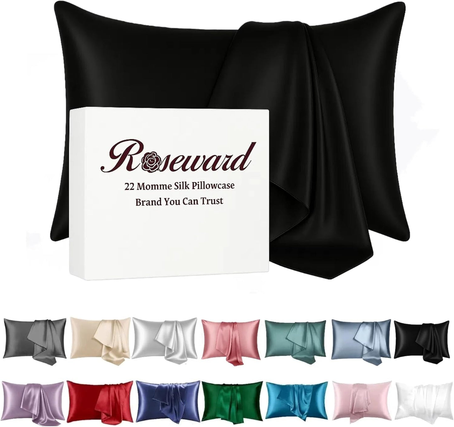 Premium Mulberry Silk Pillowcase - 22 Momme, 6A, Made in USA