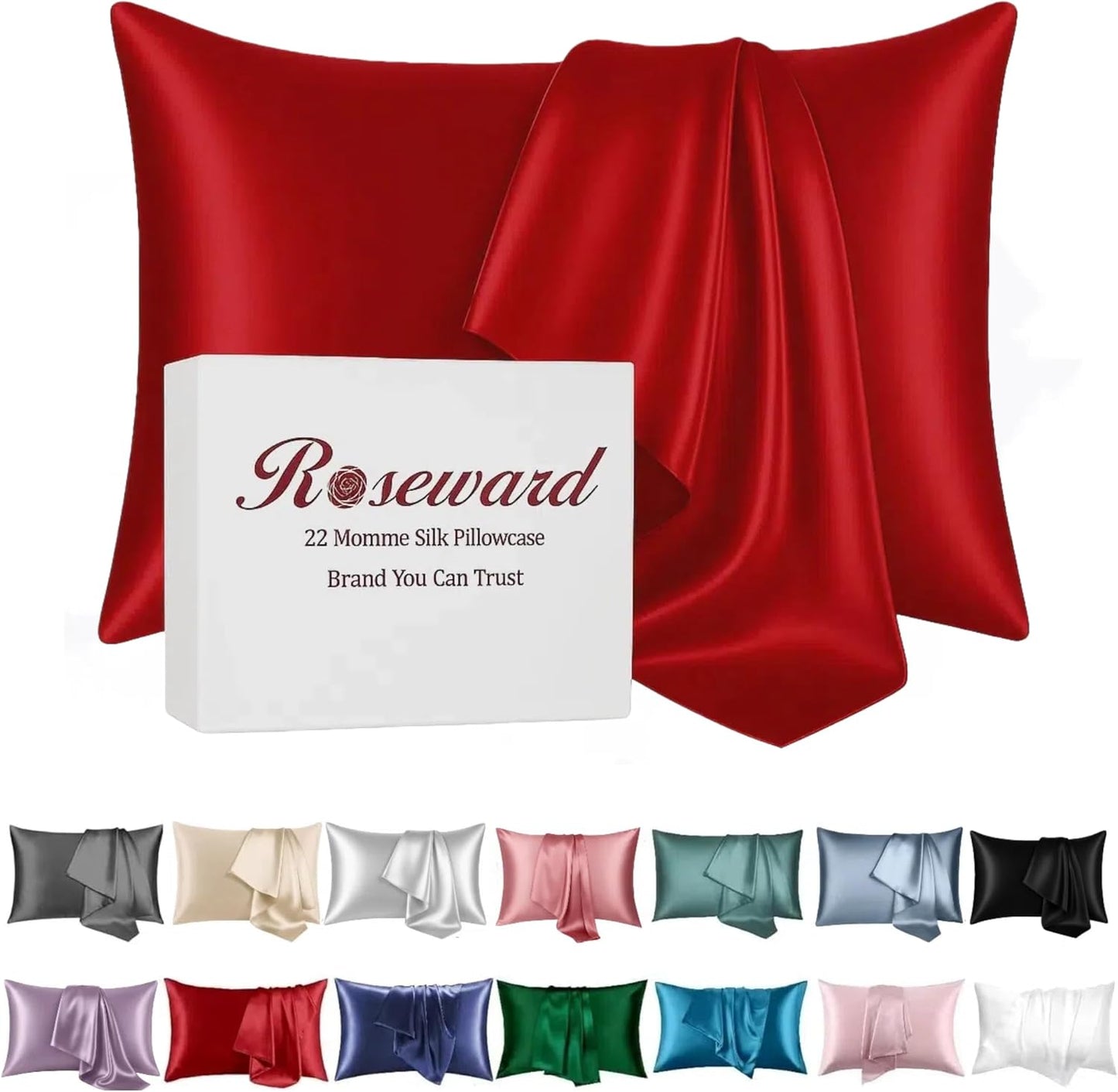 Premium Mulberry Silk Pillowcase - 22 Momme, 6A, Made in USA
