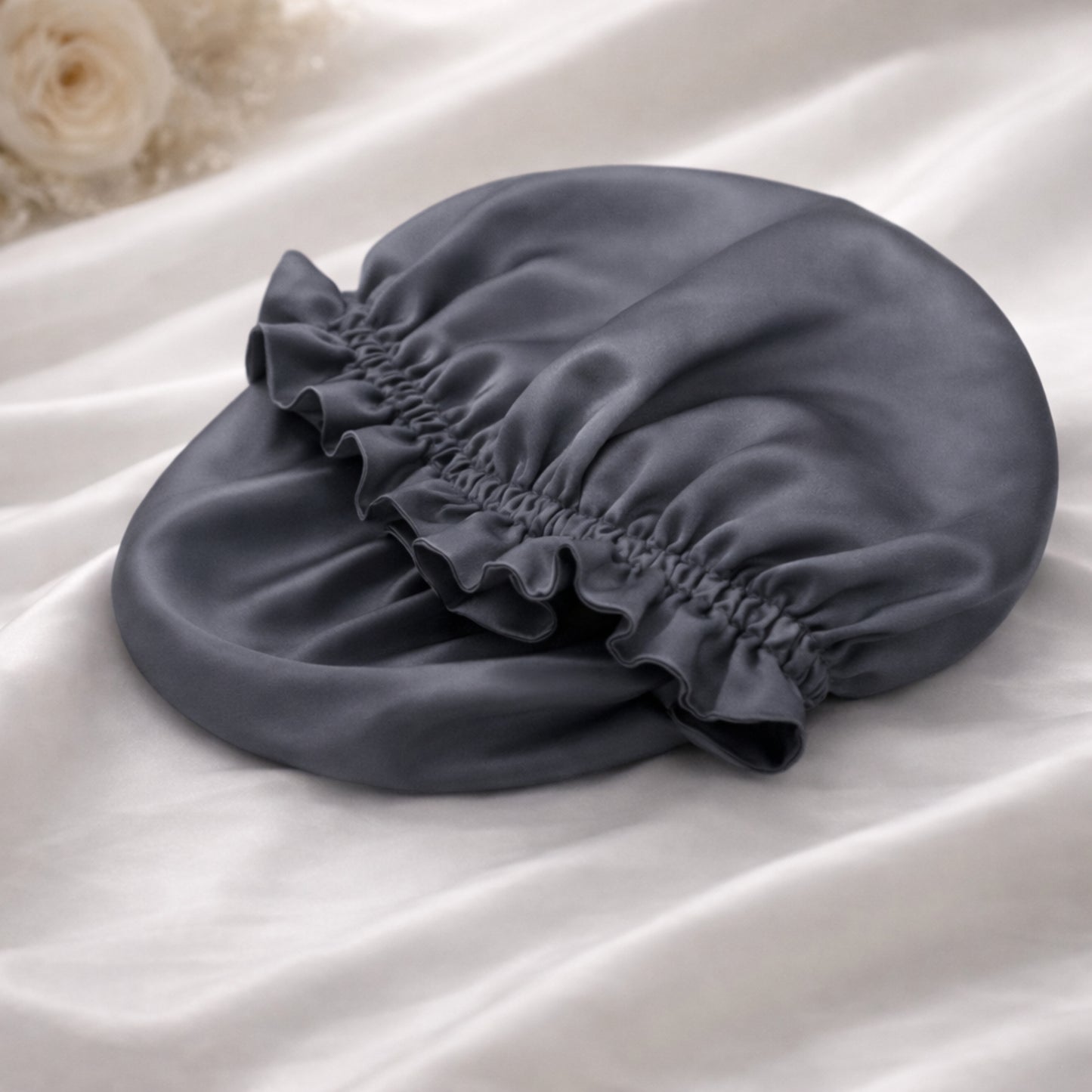 100% Mulberry Silk Reversible Sleep Bonnet – 22 Momme, Double-Sided Silk Hair Wrap & Night Cap for Women Beaty Sleep