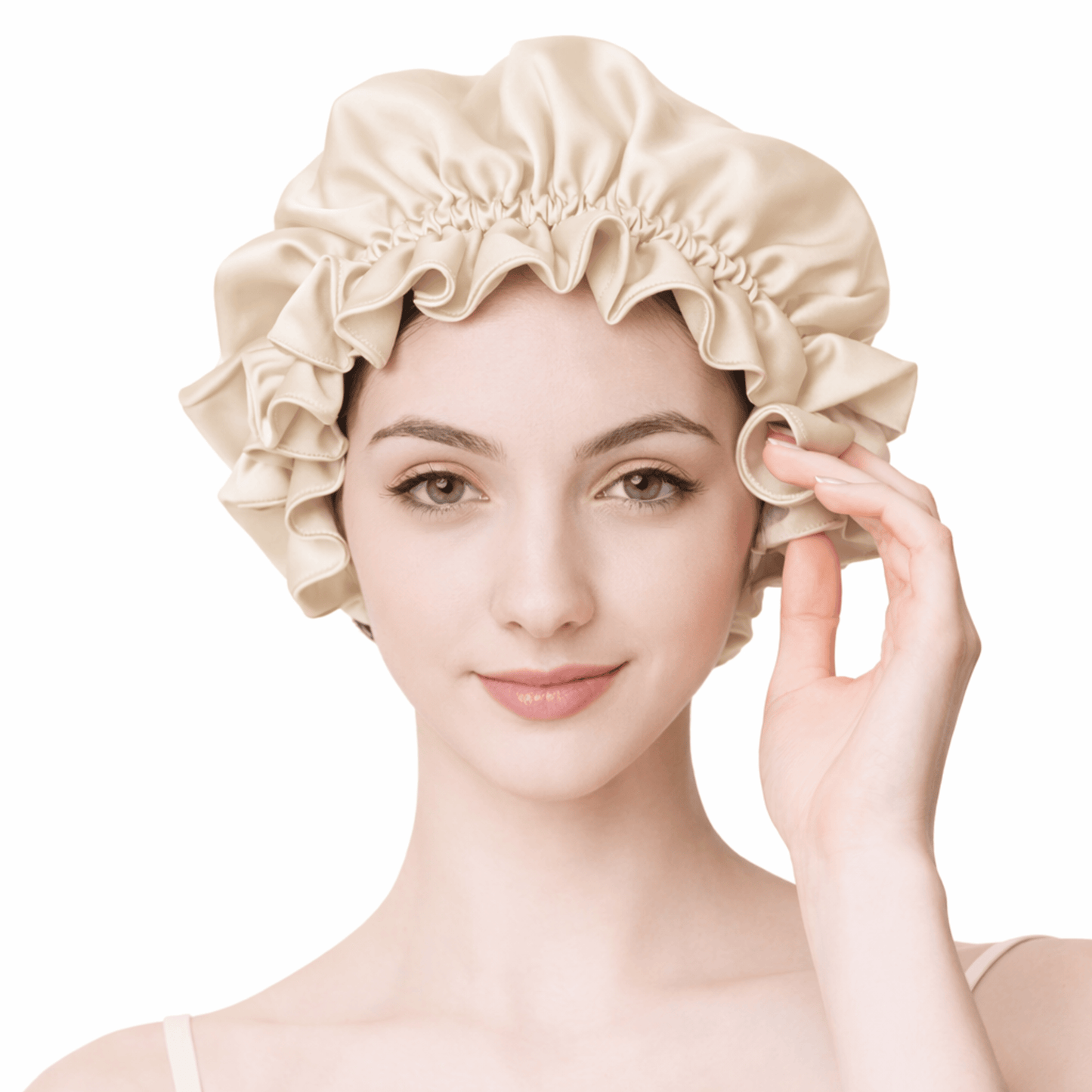 100% Mulberry Silk Reversible Sleep Bonnet – 22 Momme, Double-Sided Silk Hair Wrap & Night Cap for Women Beaty Sleep