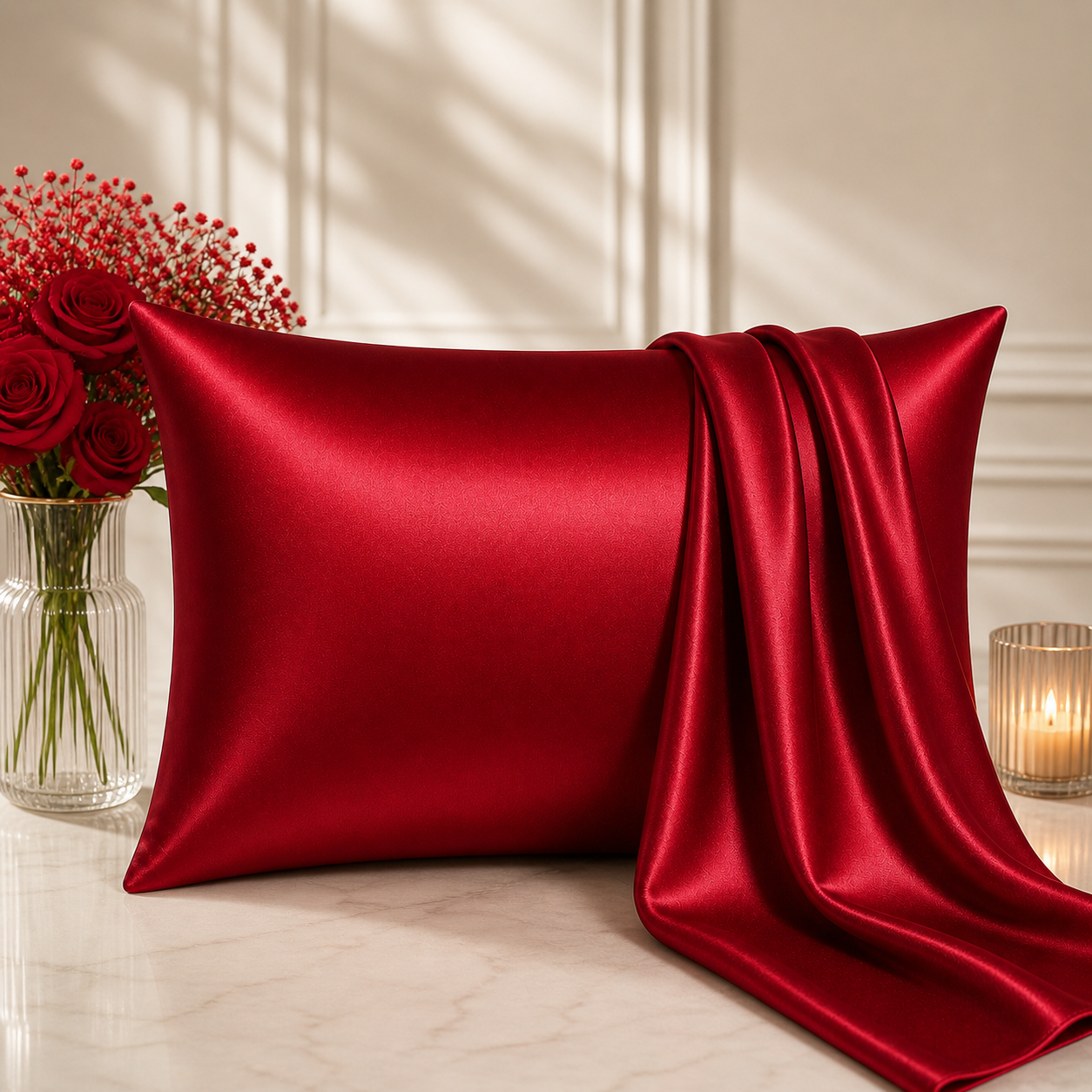 Organic Mulberry Silk Pillowcase - 22 Momme, 6A, Made in USA