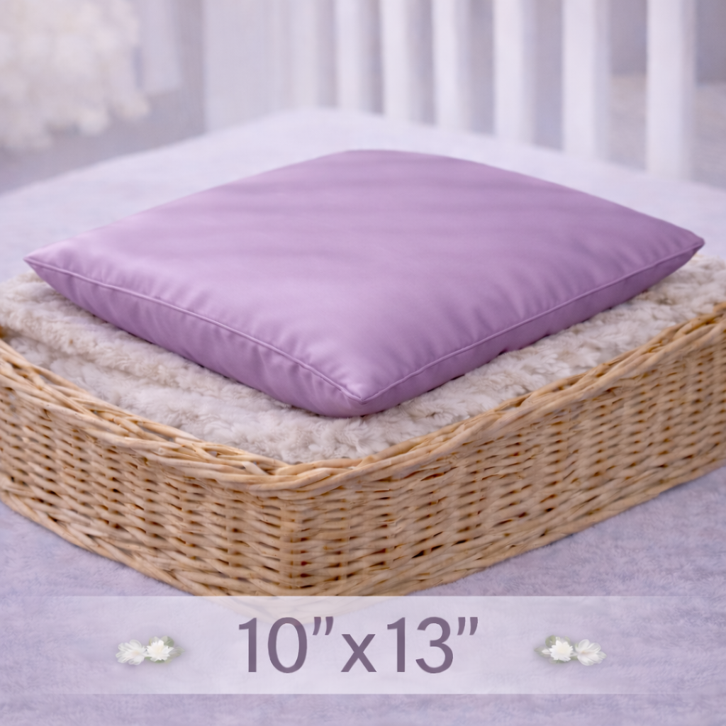 Organic Silk Baby Pillowcase - 10"x13", Soft, Hypoallergenic, Zipper
