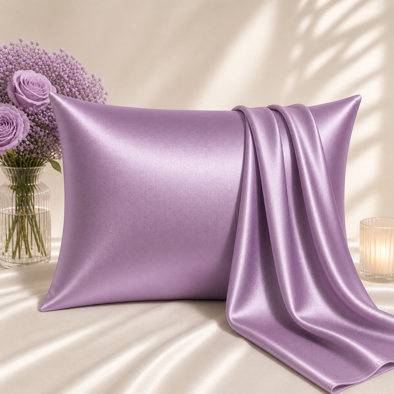 Organic Mulberry Silk Pillowcase - 22 Momme, 6A, Made in USA