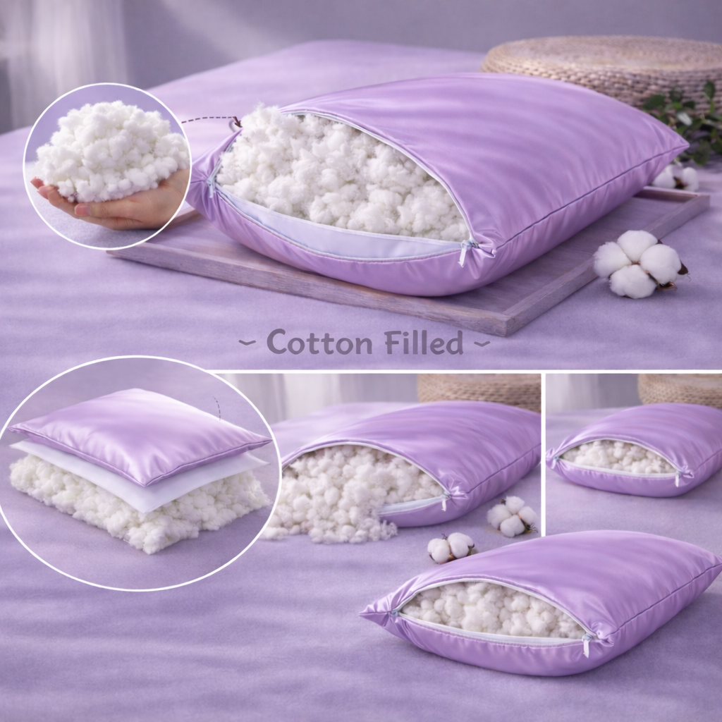 Organic Silk Baby Pillowcase - 10"x13", Soft, Hypoallergenic, Zipper