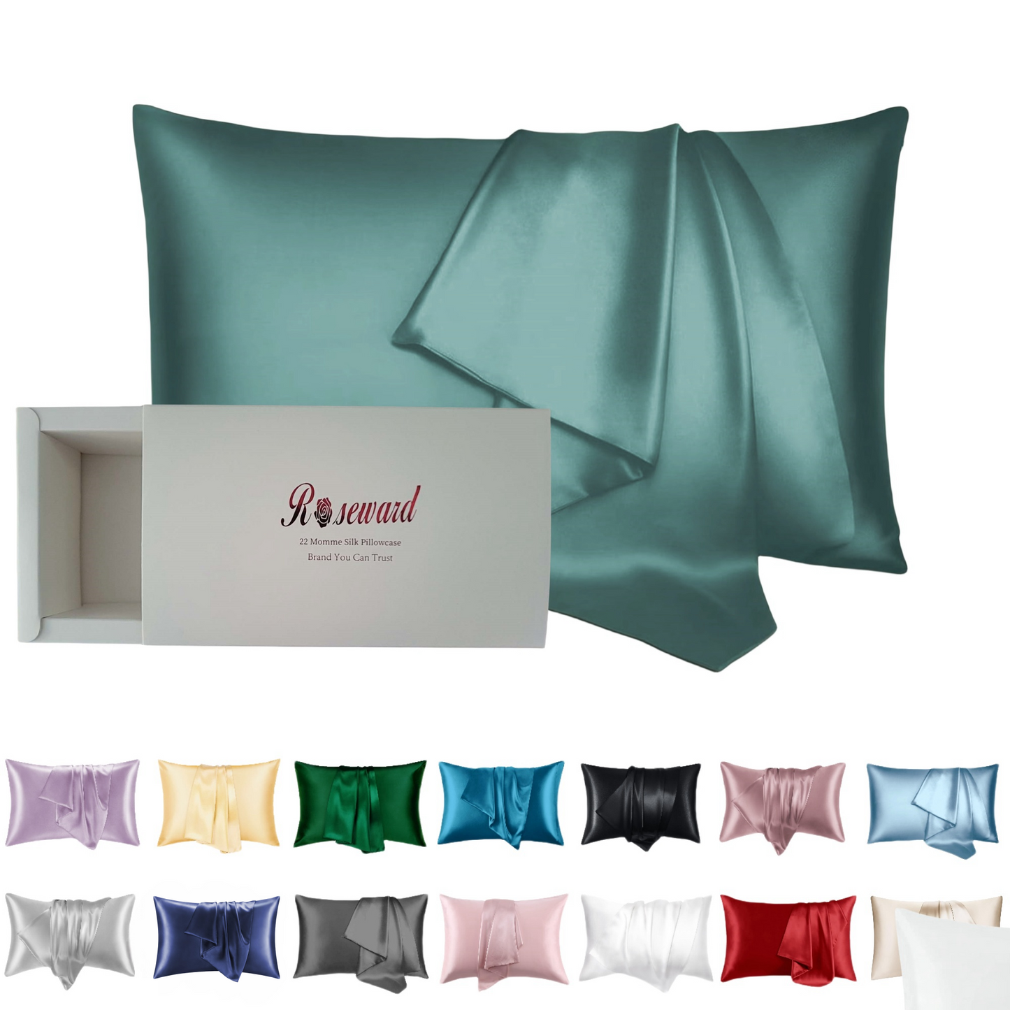 Premium Mulberry Silk Pillowcase - 22 Momme, 6A, Made in USA